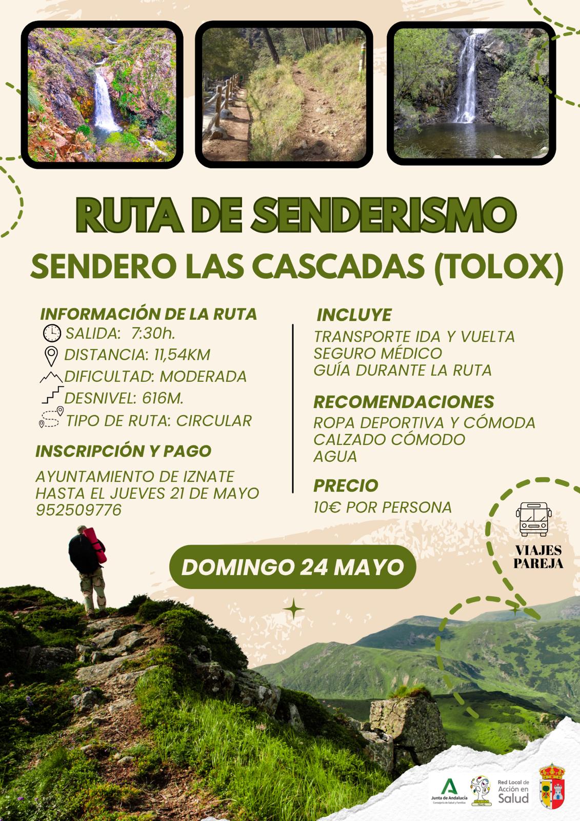 Senderismo en Iznate: Excursión al Sendero Las Cascadas, Tolox