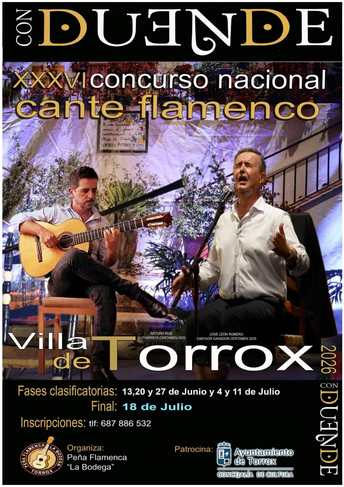 XXXVI Concurso Nacional de Cante Flamenco Villa de Torrox ‘Con Duende’