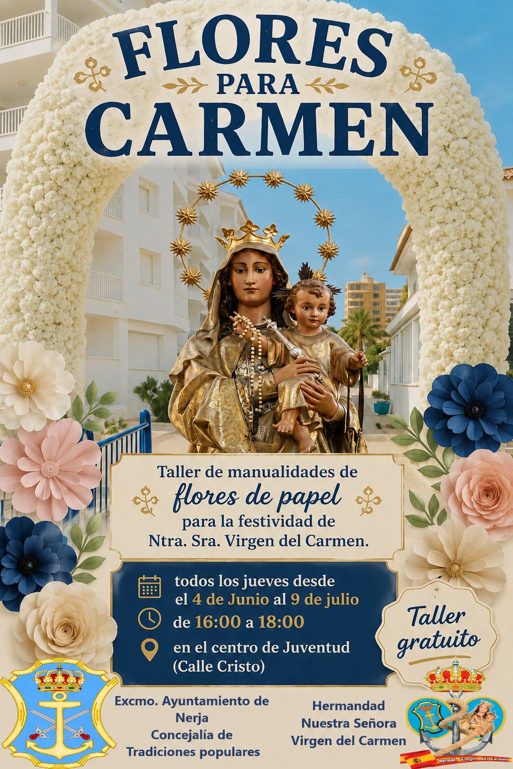 Taller de flores de papel
