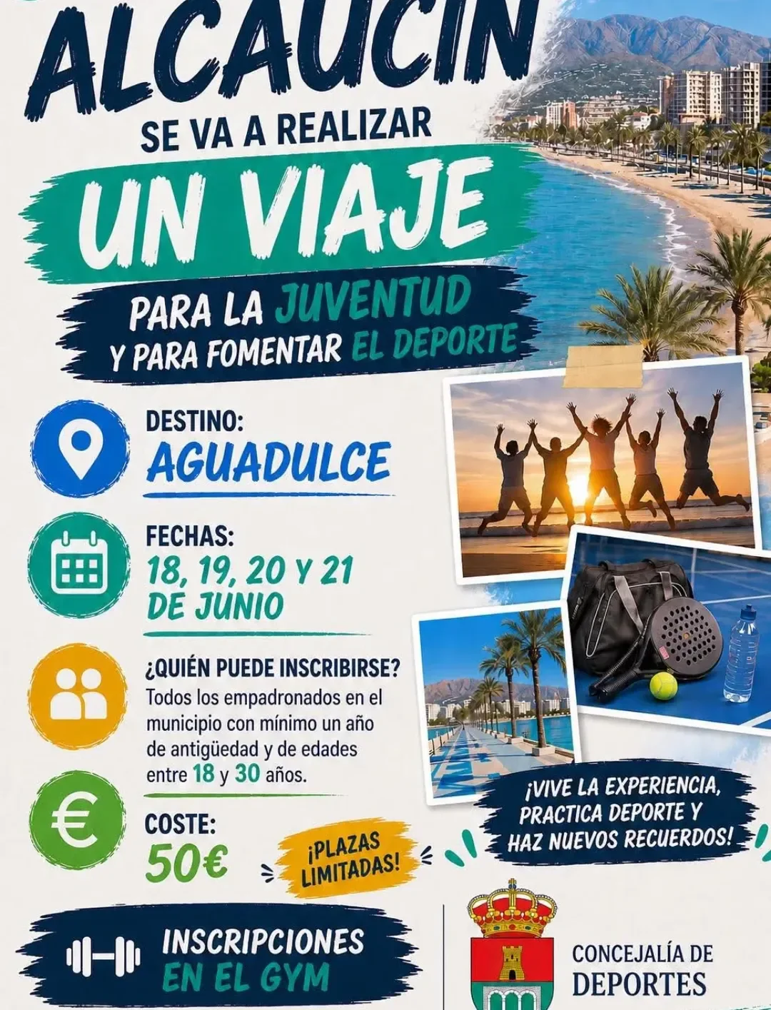 VIAJE PARA LA JUVENTUD Y FOMENTAR EL DEPORTE