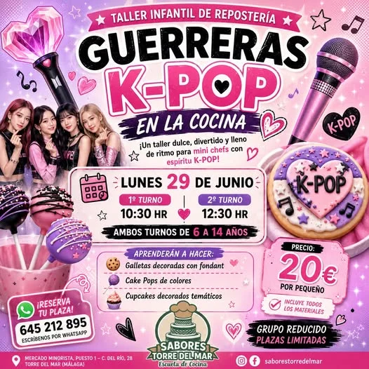 Taller de repostería Guerreras K-Pop