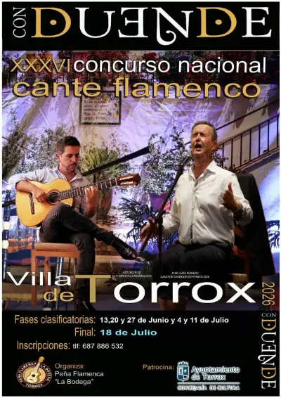 XXXVI Concurso Nacional de Cante Flamenco Villa de Torrox ‘Con Duende’